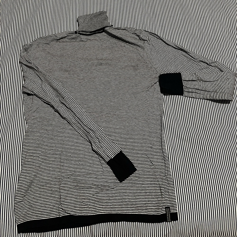 Scotch & Soda Striped Turtleneck